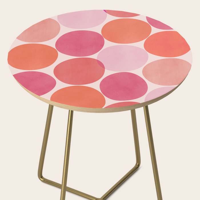 Playful Red and Pink Dots Side Table Gallery Image 2