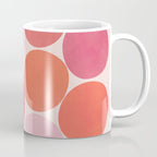 Playful Red and Pink Dots Coffee Mug Gallery Image 1