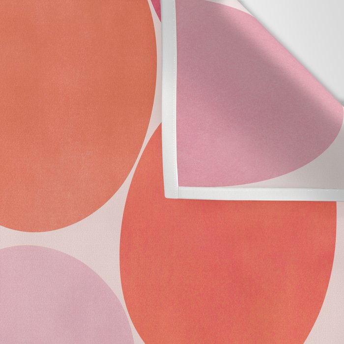 Playful Red and Pink Dots Wall Tapestry Gallery Image 3