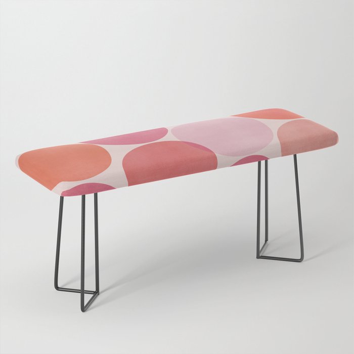 Playful Red and Pink Dots Bench Gallery Image 1