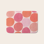 Playful Red and Pink Dots Bath Mat Gallery Image 1