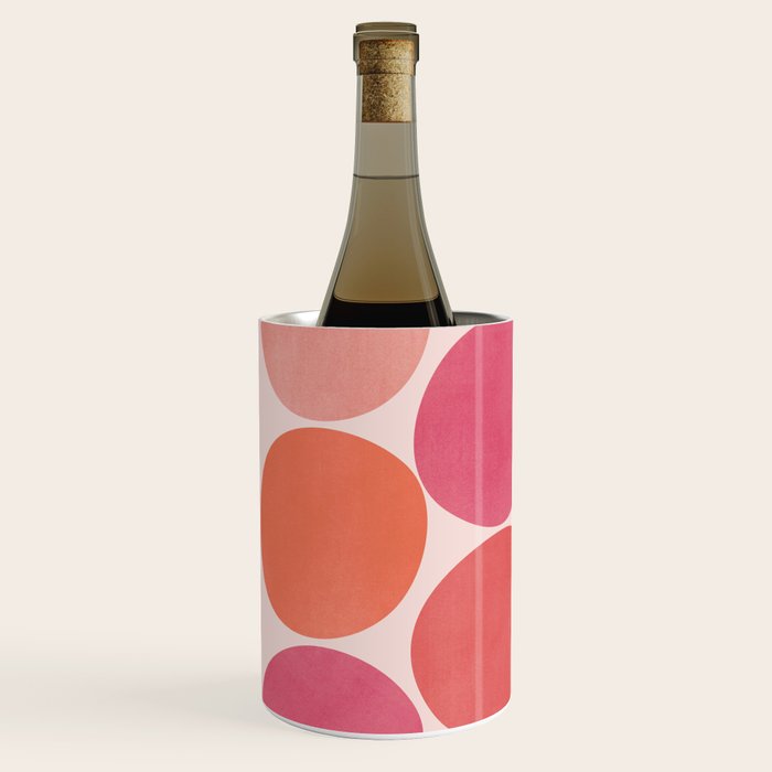 Playful Red and Pink Dots Wine Chiller Gallery Image 2