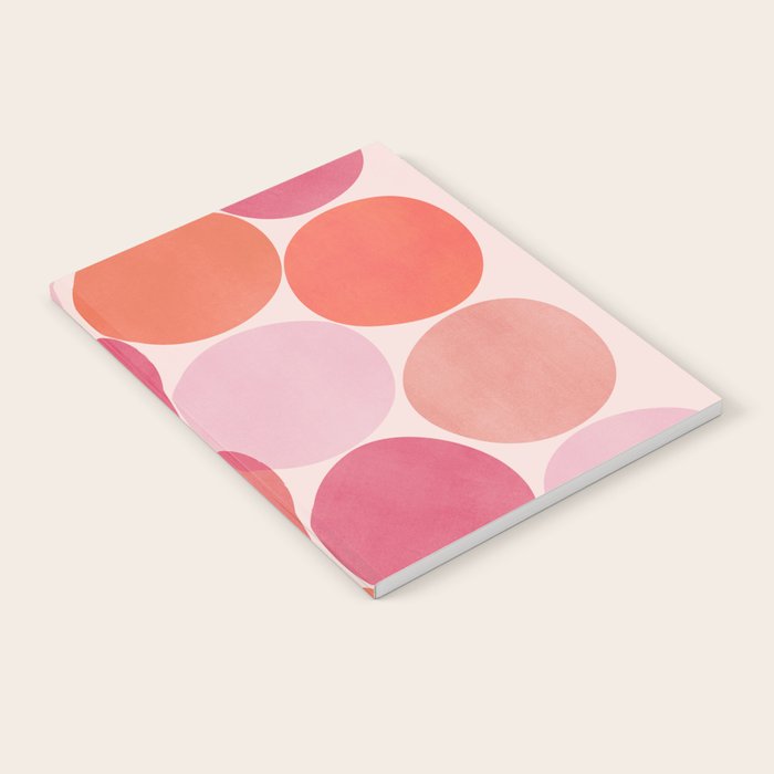 Playful Red and Pink Dots Notebook Gallery Image 2