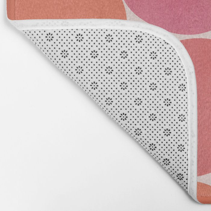Playful Red and Pink Dots Bath Mat Gallery Image 2