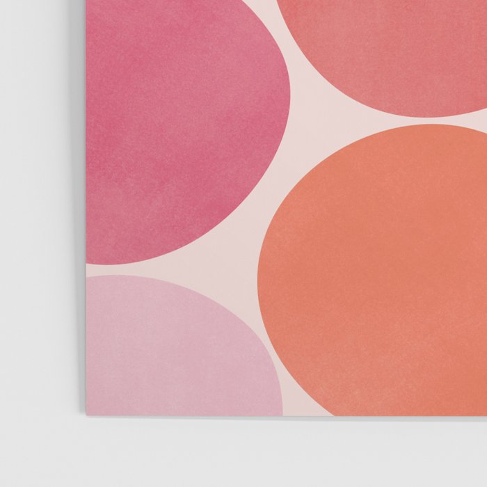 Playful Red and Pink Dots Poster Gallery Image 3