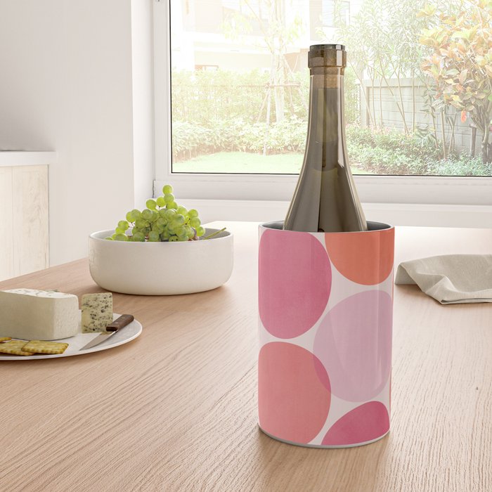 Playful Red and Pink Dots Wine Chiller Gallery Image 4