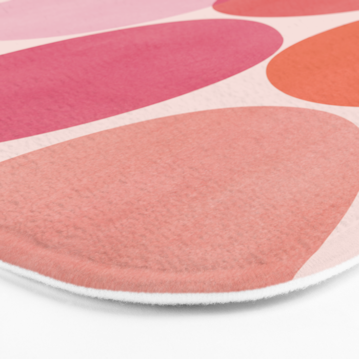 Playful Red and Pink Dots Bath Mat Gallery Image 3