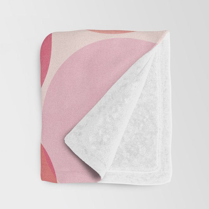Playful Red and Pink Dots Throw Blanket Gallery Image 3