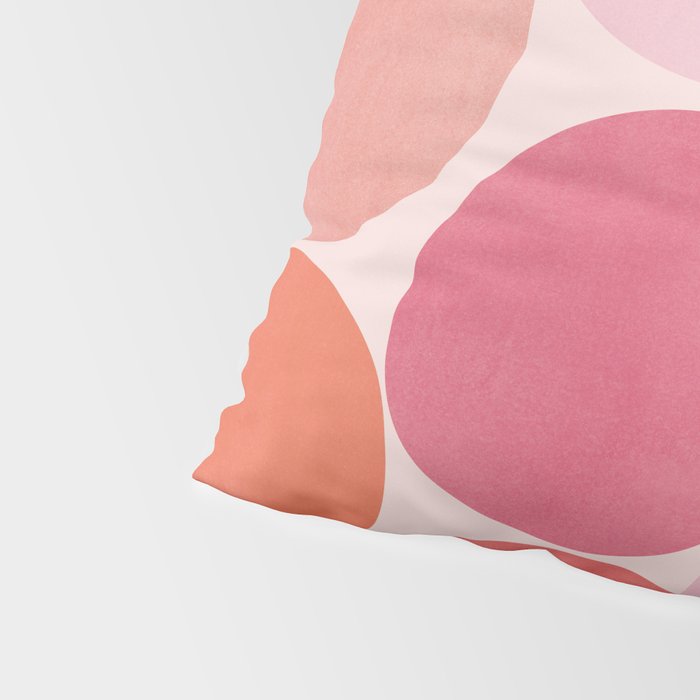 Playful Red and Pink Dots Pillow Sham Gallery Image 4