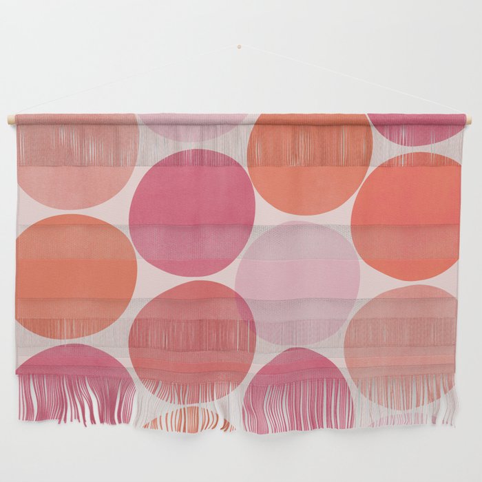 Playful Red and Pink Dots Wall Hanging Gallery Image 1