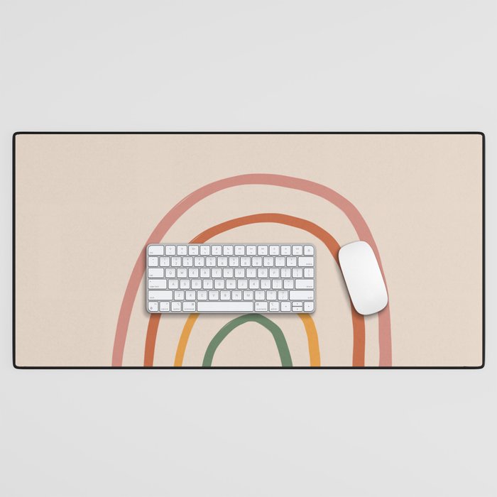 Warm Rainbow Desk Mat Gallery Image 1