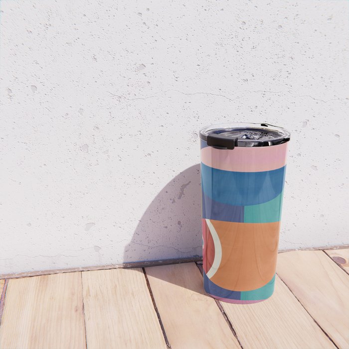 Colorful Abstract Fish Travel Mug Gallery Image 4