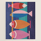 Colorful Abstract Fish Jigsaw Puzzle Gallery Image 1