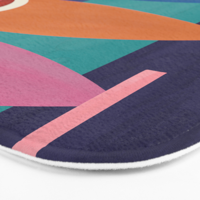 Colorful Abstract Fish Bath Mat Gallery Image 3