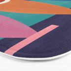 Colorful Abstract Fish Bath Mat Gallery Image 3