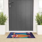 Colorful Abstract Fish Welcome Mat Gallery Image 3