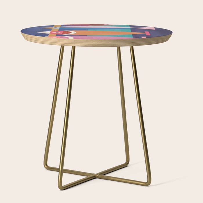 Colorful Abstract Fish Side Table Gallery Image 1