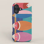 Colorful Abstract Fish iPhone Case Gallery Image 1
