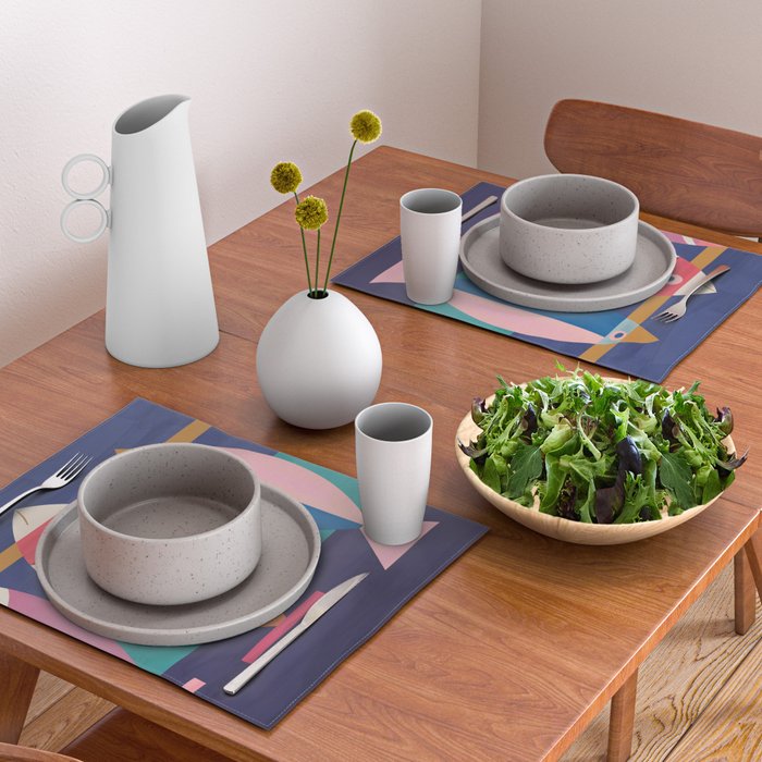 Colorful Abstract Fish Placemat Gallery Image 2
