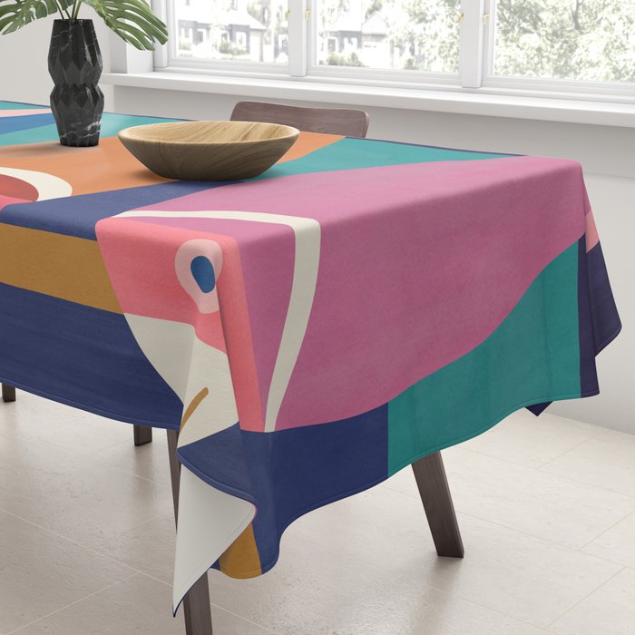 Colorful Abstract Fish Tablecloth Gallery Image 3
