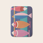 Colorful Abstract Fish Bath Mat Gallery Image 1