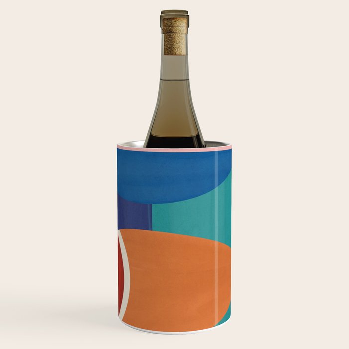 Colorful Abstract Fish Wine Chiller Gallery Image 1