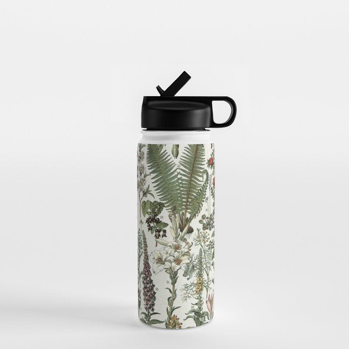 Medicinal PlantsVintage  Illustration Water Bottle Gallery Image 1