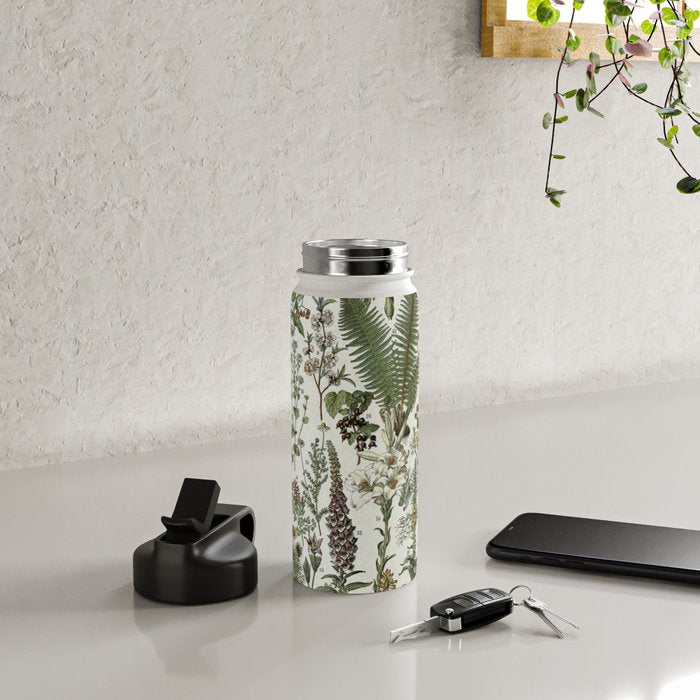 Medicinal PlantsVintage  Illustration Water Bottle Gallery Image 4