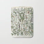 Medicinal PlantsVintage  Illustration Bath Mat Gallery Image 1