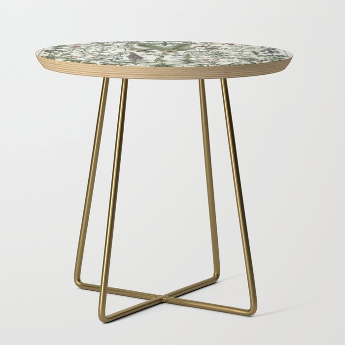 Medicinal PlantsVintage  Illustration Side Table Gallery Image 1