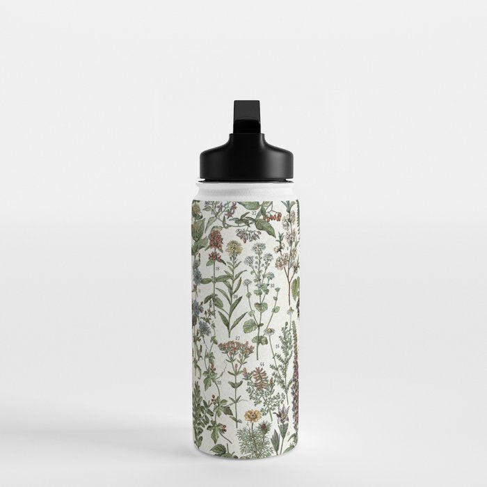 Medicinal PlantsVintage  Illustration Water Bottle Gallery Image 3