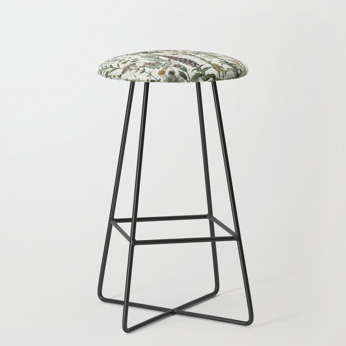 Medicinal PlantsVintage  Illustration Stool Gallery Image 1