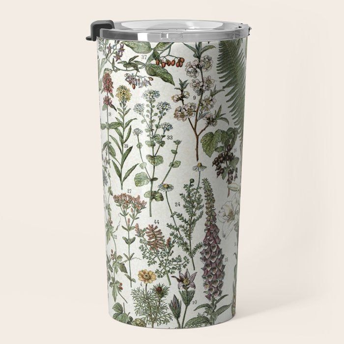 Medicinal PlantsVintage  Illustration Travel Mug Gallery Image 3