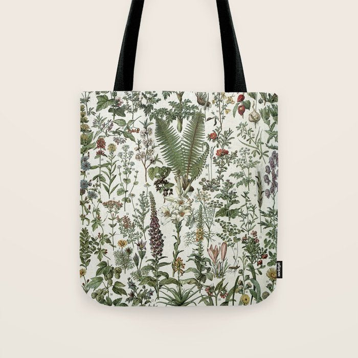 Medicinal PlantsVintage  Illustration Tote Bag Gallery Image 1