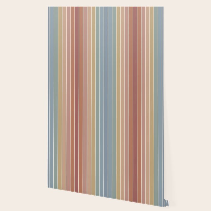 Gradient Arch XXIV Earthy Mid Century Modern Rainbow Wallpaper Gallery Image 2