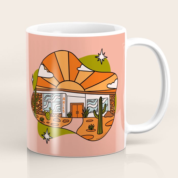Aries Mid Century House Coffee Mug Gallery Image 1