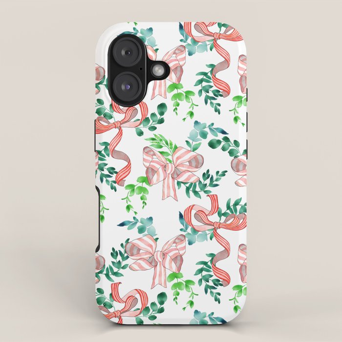 Whimsical Cheerful Bows Plants II iPhone Case Gallery Image 1