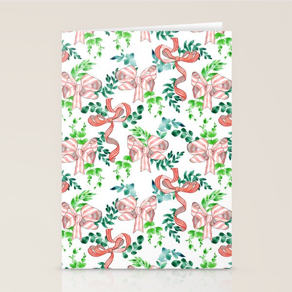 Whimsical Cheerful Bows Plants II Stationery Card Gallery Image 2