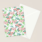 Whimsical Cheerful Bows Plants II Stationery Card Gallery Image 2