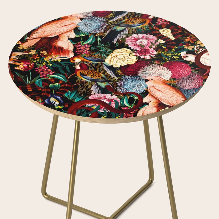 Floral and Animals pattern II Side Table Gallery Image 2