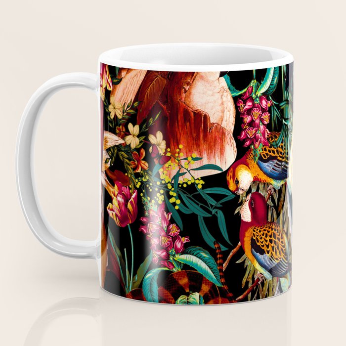 Floral and Animals pattern II Coffee Mug Gallery Image 3