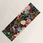 Floral and Animals pattern II Yoga Mat Gallery Image 1