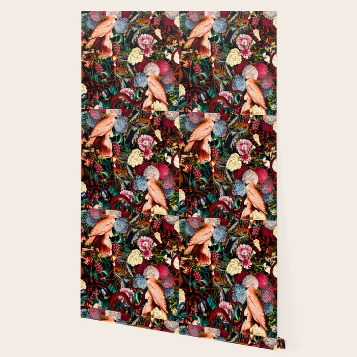 Floral and Animals pattern II Wallpaper Gallery Image 2