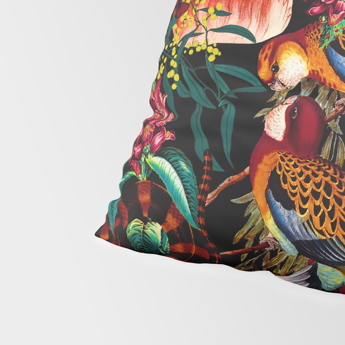 Floral and Animals pattern II Pillow Sham Gallery Image 4