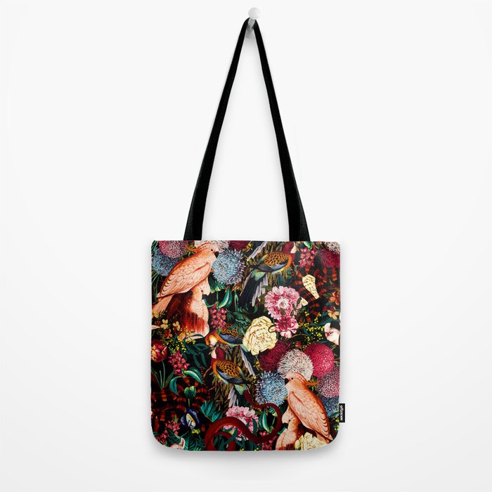Floral and Animals pattern II Tote Bag Gallery Image 2