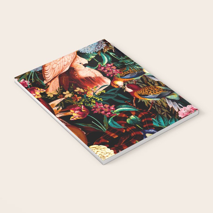 Floral and Animals pattern II Notebook Gallery Image 3