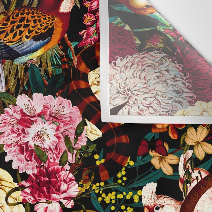 Floral and Animals pattern II Wall Tapestry Gallery Image 3