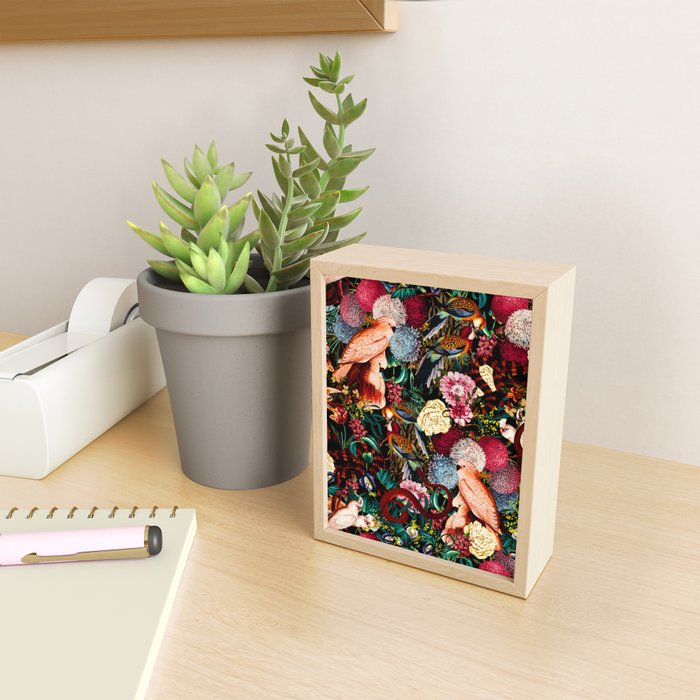 Floral and Animals pattern II Mini Art Print Gallery Image 2