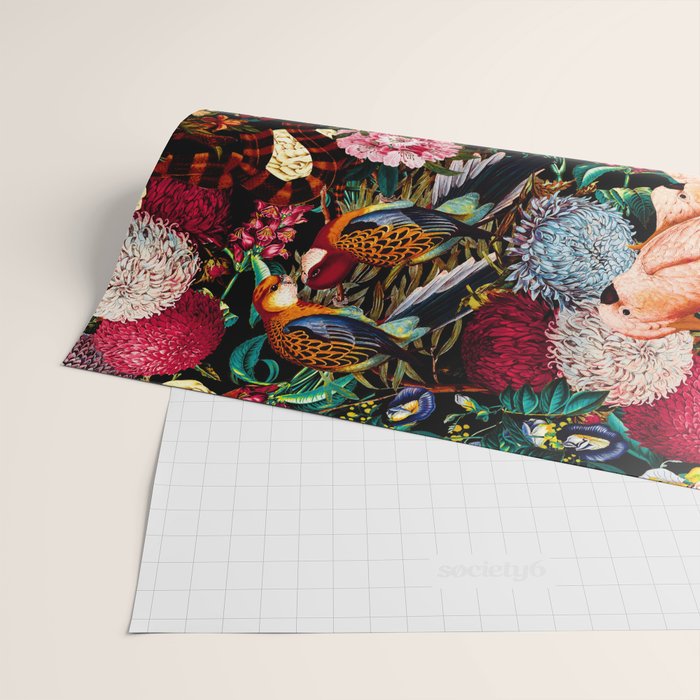 Floral and Animals pattern II Wrapping Paper Gallery Image 2