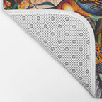 Floral and Animals pattern II Bath Mat Gallery Image 2